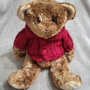 2004 Godiva Chocolate Stuffed Bear with knitted sweater